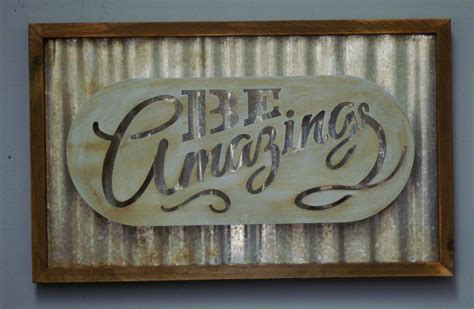 diy metal sign pattern